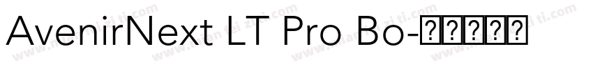 AvenirNext LT Pro Bo字体转换